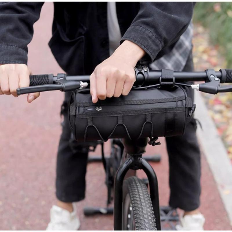 1Pc Bicycle Bag Front Beam Bag Road Car Trailer Bag Mountain Bike Tube Tail Waterproof Multi-functional Cycling Bag Storage Portable