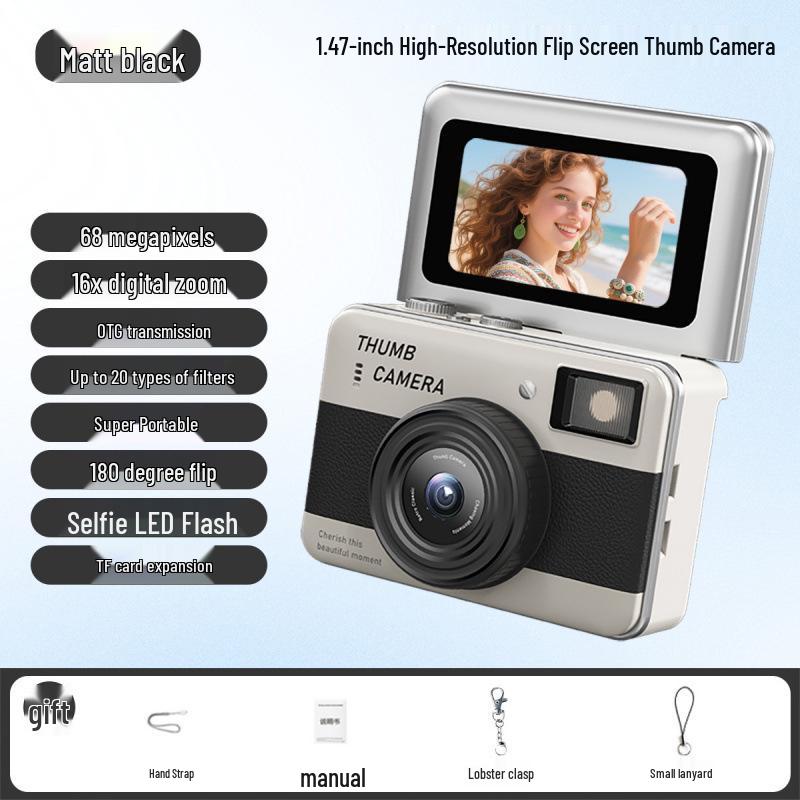Y11 Mini Autofocus Student Camera - 68MP HD CCD