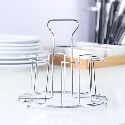 Metal Glass Cup Storage Rack For Water Mug Draining Drying Organizer Drain Holder Stand Useful Home Kitchen Supply
