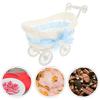 Party Woven Baskets Woven Flower Rattan Candy Basket Baby Stroller Basket Baby Shower Carriage Stroller Centerpiece Stroller Carriage Centerpiece