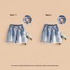 Girl's Summer Heart Ripped Denim Shorts