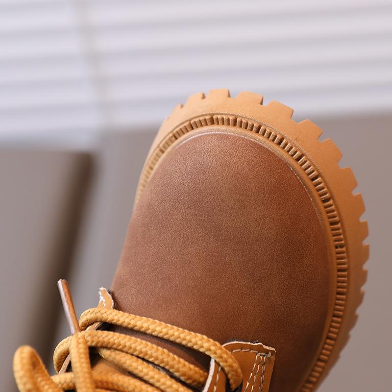 Chłopcy Dziewczęta Przystojny Casual Na wszystkie mecze Wygodne szwy Kolor Boczny zamek błyskawiczny Antypoślizgowe krótkie buty Skórzane buty