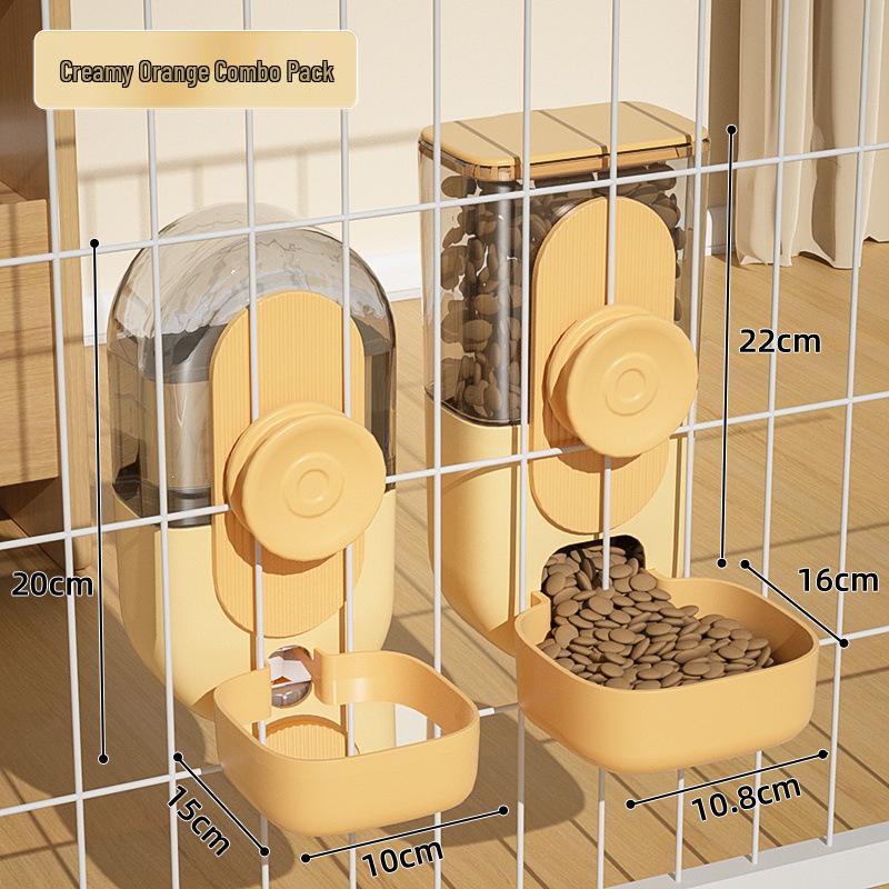 Automatische Tierwasserflasche mit Aufhängung & Katzennapf Set