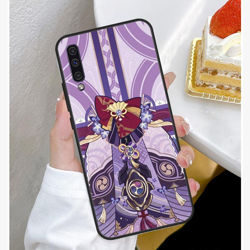 Etui Genshin Impact Raiden Shogun do Samsung A22 A12 A32 A42 A52 A72 A51 A71 A50 A70 A20e A21S A20S A52S Fundas