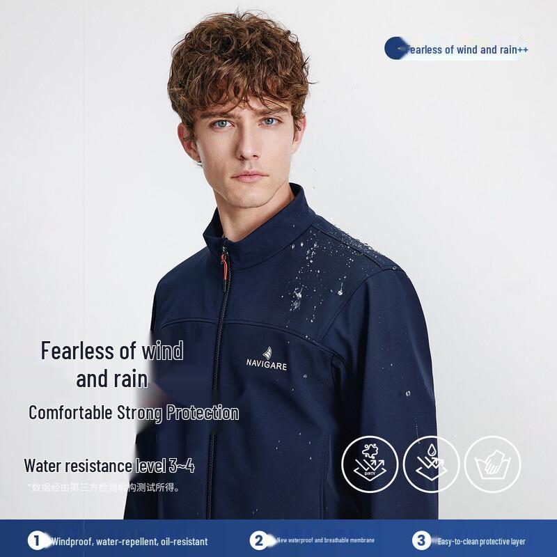 Navigare Men's Outdoor Fleece-Lined Jacket