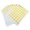 10sheets/bag Gold Star Sticker Stamping Five Pointed Star Sticker Reward Sticker Teacher Praise Label