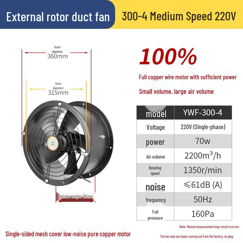 RiQiang Industrial External Rotor Axial Fan