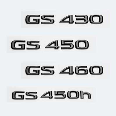 Błyszczące Czarne Litery ABS GS200t GS250 GS300 GS430 GS460 GS450h Emblemat HYBRID Do Bagażnika Samochodu Lexus Naklejka Odznaka Akcesoria