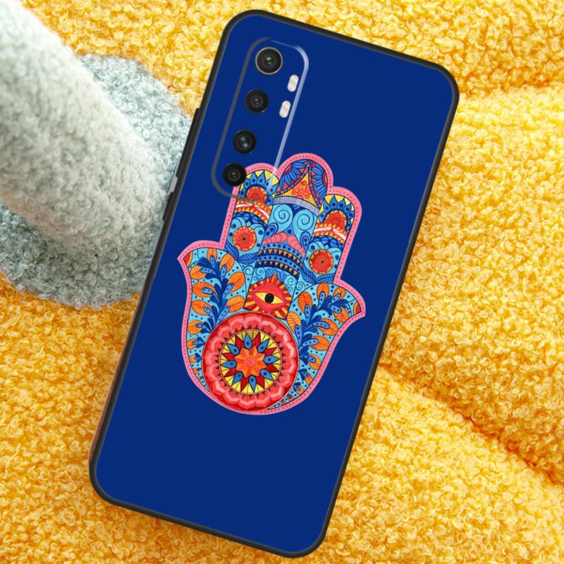 Hamsa Hand of Fatima Case For POCO X3 X4 X5 F5 Pro M5s C40 F4 GT F3 Cover For Xiaomi 12T 11T Pro 12 13 Lite 12X