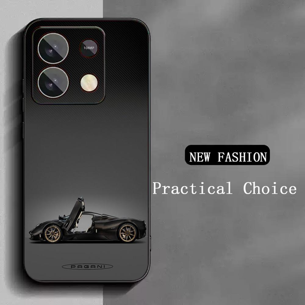Super cool sports car poster pattern Phone Case For Redmi Note 14 13 12 11 Pro Plus S 5G 14C A3 Soft Black Phone Cover