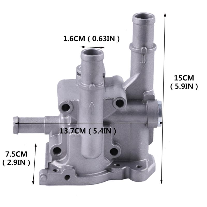 Aluminum Thermostat Housing Cover for Chevrolet Chevy Cruze Aveo Orlando for Opel Astra Zafira Signum Moka 96984103 96817255