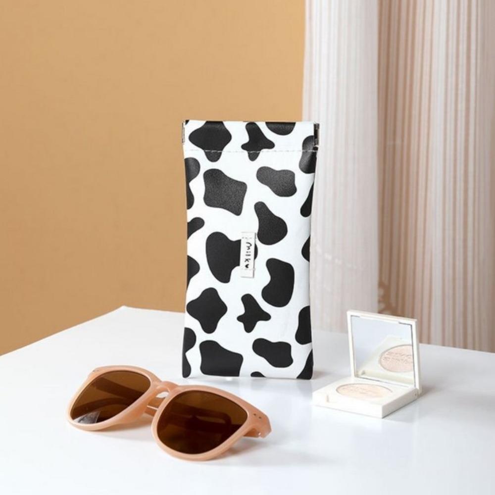 

Защитный чехол для очков от царапин, износостойкий чехол для солнцезащитных очков, кожаный чехол для очков чёрный