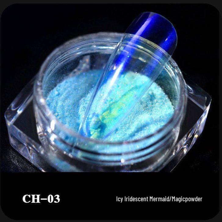 Nail Art Set: Internet Celeb Fairy Aurora, Mermaid Pink, Shell Iridescent, Starry Sky, and Fairy Pink Accessories.