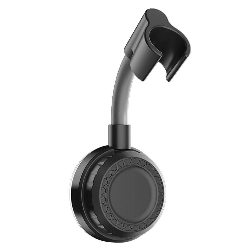 

Регулируемый держатель для душевой лейки на присоске, настенный, поддержка ручного распылителя, фиксированное основание для распылителя, аксессуары для ванной комнаты чёрный