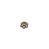 Copper-Plated Sand Gold DIY Flying Saucer Beads with Auspicious Cloud and Hammer Texture Spacer Pieces