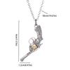 Collana pendente pistola revolver con motivo in rilievo alla moda gioielli trendy cool da uomo