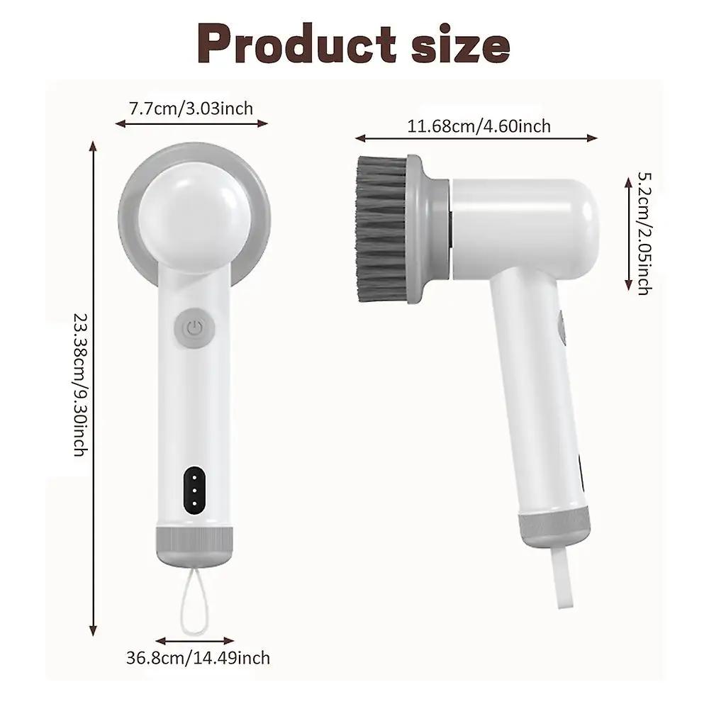 Wireless Electric Cleaning Brush Multi-functional Handheld Spin Scrubber Rechargeable Cleaning Brush for Kitchen Sink Bathroom