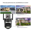 6K 12MP IP Outdoor Three Lens Wifi Surveillance Protection Auto Tracking PTZ Security CCTV Camera