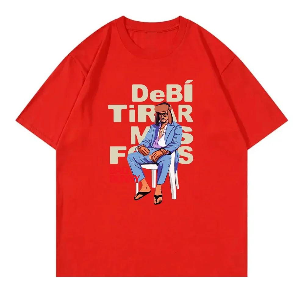 BAD BUNNY DeBÍ TiRAR MáS FOToS TShirt All Album Women Clothing Retro Harajuku High Quality Clothes Fans TShirts