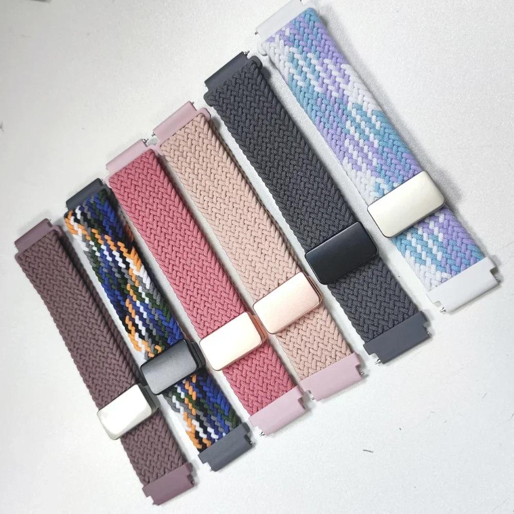 Nylon Stretch Armband für Samsung Galaxy Watch3 7 6 5 4 44mm 40mm 5 pro 45mm Sportarmband Galaxy Watch6 Classic 47mm 43mm Bänder