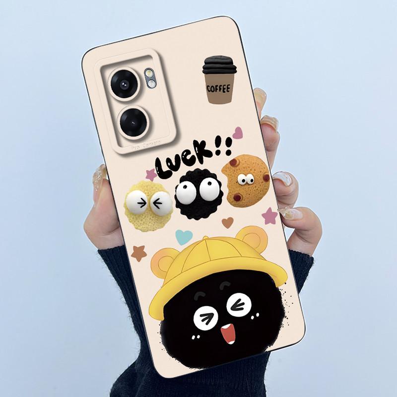 Hülle Für Realme Narzo 50 5G V23 5G Q5i Niedlicher Panda Süße Katzen Silikon Weiche Rückseite RMX3572 RMX3571 Stoßfänger Schutzhülle
