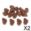 2x15pcs Pop Up Boilies Baits Carp Fishing Lures Floating Snail Beads Brown