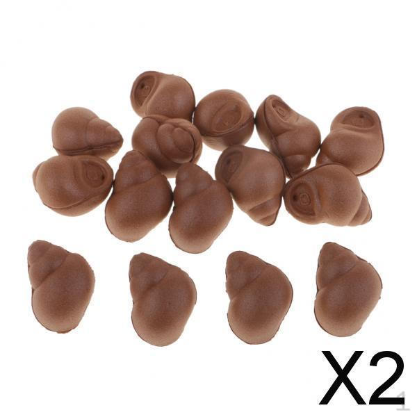 

2x15 шт. Всплывающие бойлы Насадки Карповые приманки Плавающие бусины-улитки Коричневые