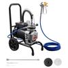 Diaphragm Airless Paint Sprayer, 1800 W Efficient Cart Airless Paint Sprayer, 3300 Psi High Pressure, with Extension Pole