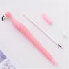 2Pcs Flamingo Silicone 0.5mm Gel Pen Student Stationery School Supply Black Ink