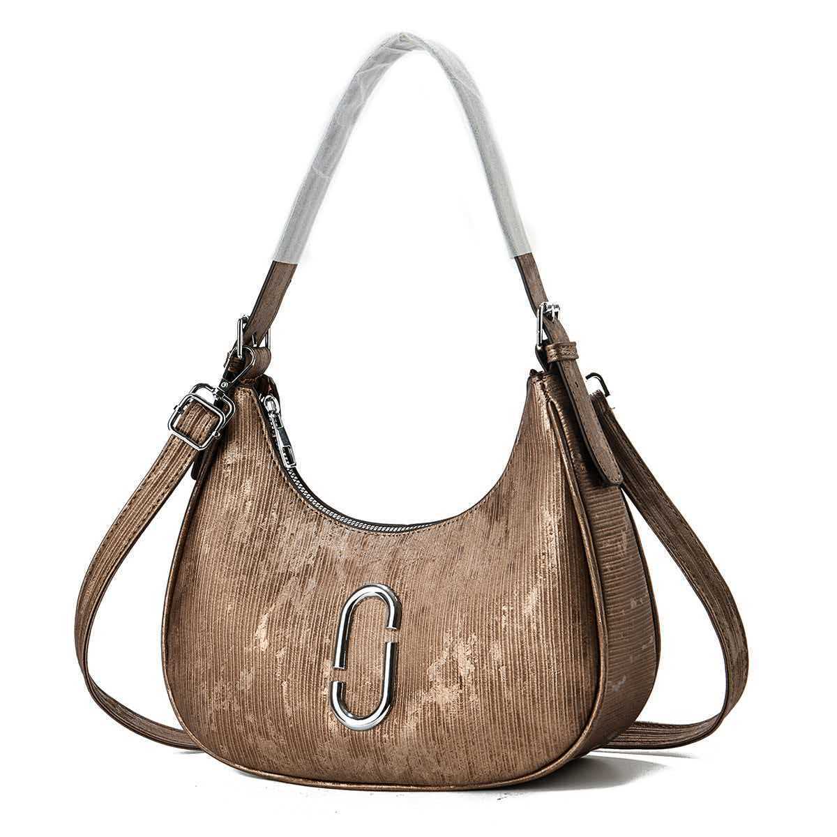 

Shoulder Bag for Women Hobo Purses and Handbags Retro Clutch Underarm Purse Vintage Handbags with Zipper Lightweight Underarm for Dating Shopping One Size темно-коричневого кольору