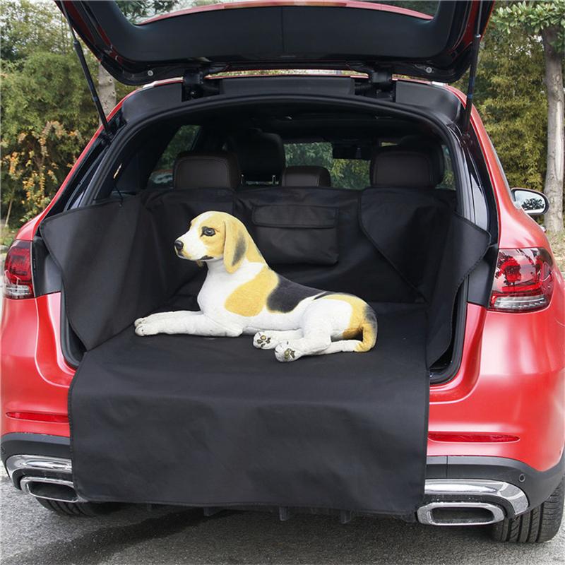 Car Pet Mat Tear-Resistant Dog Trunk Cover Mat Anti-Scratch Nonslip Pet Travel Cargo Liner Waterproof For Medium Car Truck SUV