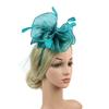 Vintage Detachable Clip Feather Headband Mesh Veil Bridal Headdress Fascinators Hats Women