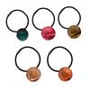 2Pcs Women Hair Ropes Transparent Jelly Ball Design High Elasticity Hair Ties No