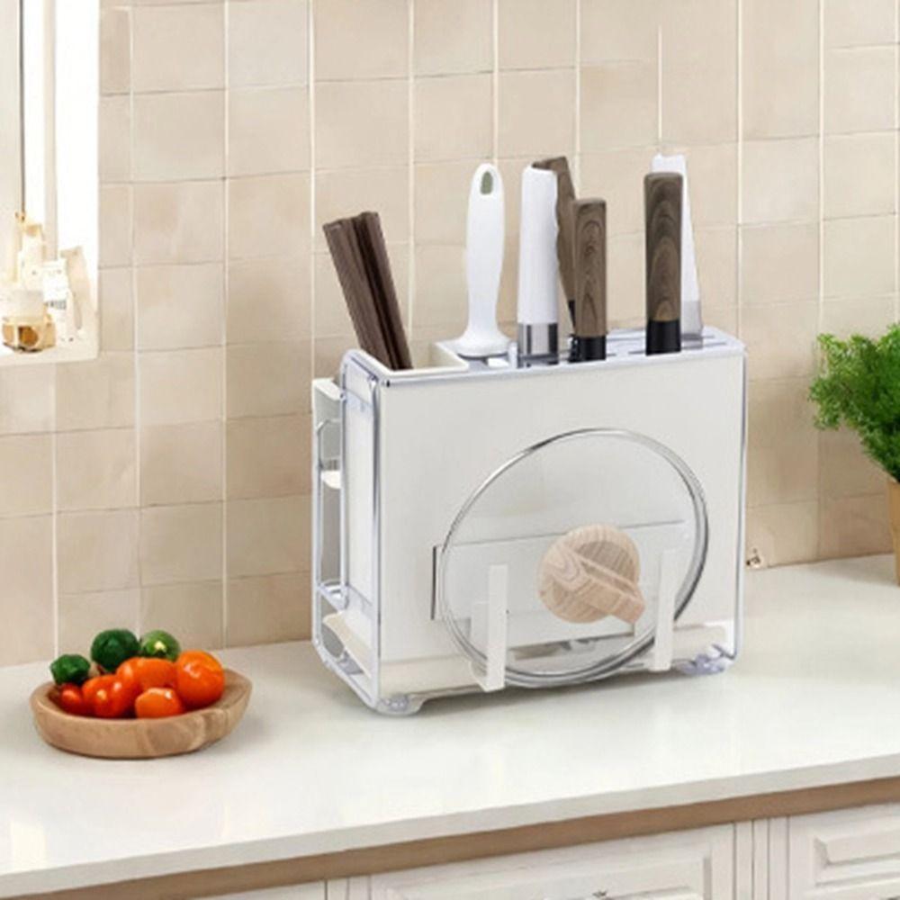 Large Capacity Chopstick Bucket Carbon Steel Cooking Utensil Holder Kitchen Cutter Rack  for Home