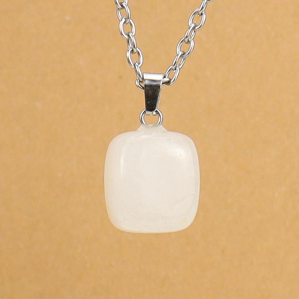 Natural Crystal Natural Stone Tiger Stone Irregular Shape Small Pendant Necklace N627