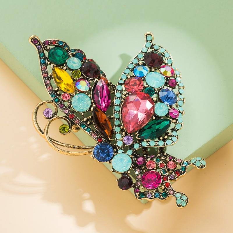 

Classic Women Men Exquisite Luxury Crystal Rhinestone Snake Butterfly Pin Brooch Lady High-end Gorgeous Boutique Badges Corsage