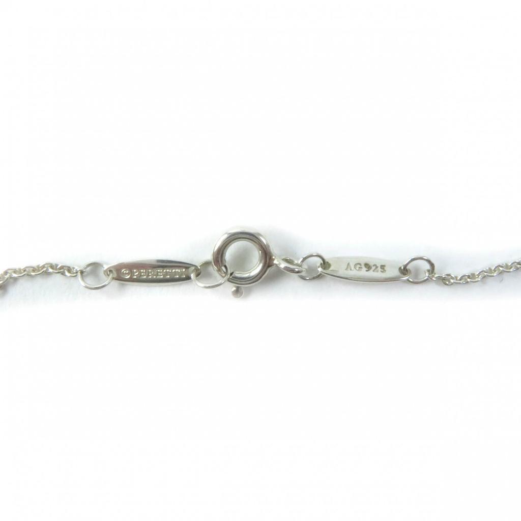 Great TIFFANY&Co. Necklace Color by the Yard Aquamarine 0.13 Carat Silver SV925 Used