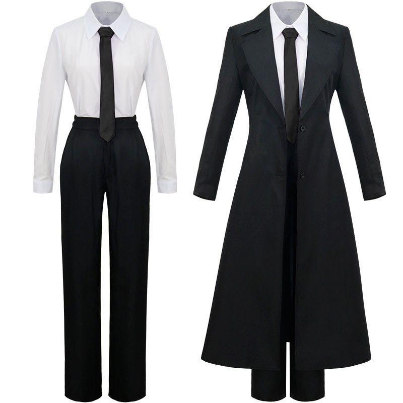 Vibrant Chainsaw Man Makima Cosplay Uniform Ideal For Halloween Celebrations