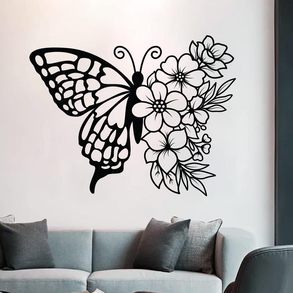 1Pc Watercolor Butterflies Wall Stickers Room Decor for Kids Room Bedroom Wall Decoration Nursery Living Room Wall Decals DIY