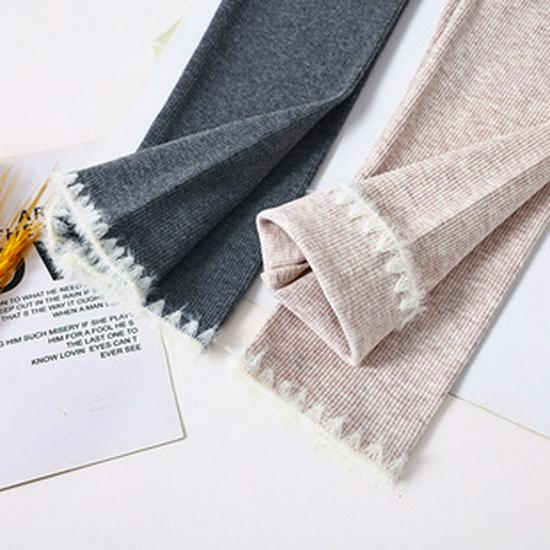 2022 Pure Cotton Cartoon Embroidered Girls' Leggings - Children's Spring/Fall Pants