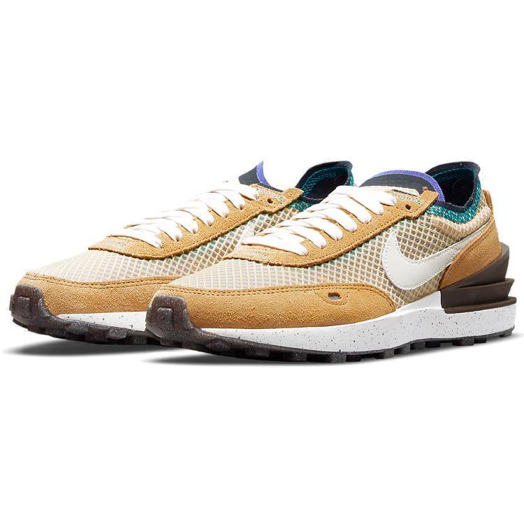 Nike Waffle One Twine Damesneakers Tan Kokosmelk Lerret DM6437-737