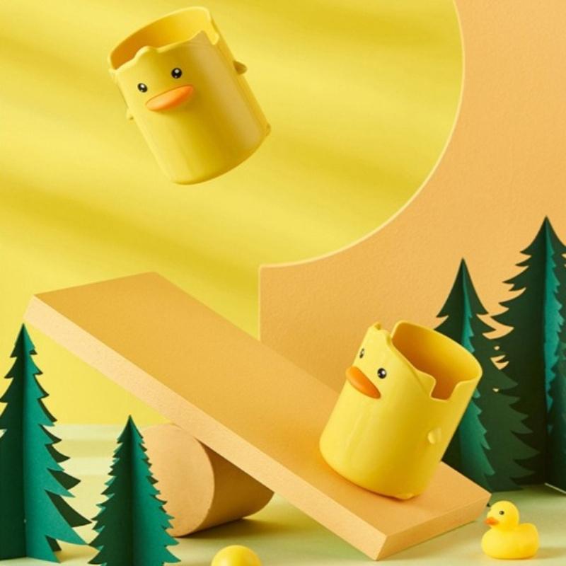 Yellow Duck Desk Organizer-Office & School Supplies Storage for Pens- Fun Workspace Decor | Playful Design | Decorative Storage.