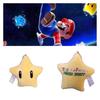 Cute Mushroom Mario Plush Star Hanging Pendant Yellow Cartoon Stuffed Toy