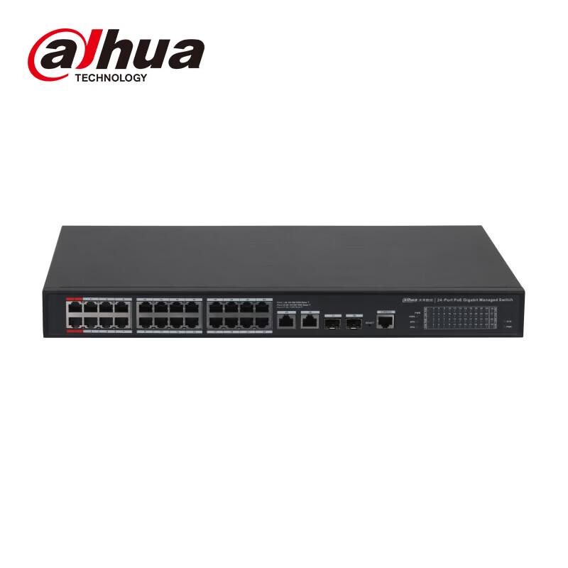 Dahua 24-Port Gigabit Layer 2 Managed PoE Switch CN plug (adapter included)