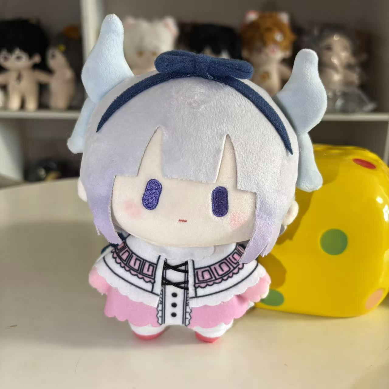 Miss Kobayashi s Dragon Maid - Kanna & Tohru 15cm Plush Doll Set | Cute Cotton Stuffed Figure Gift 15cm