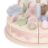 Wooden Birthday Cake Pretend Play Food Toy for Kids 3+ Boys Girls Gifts