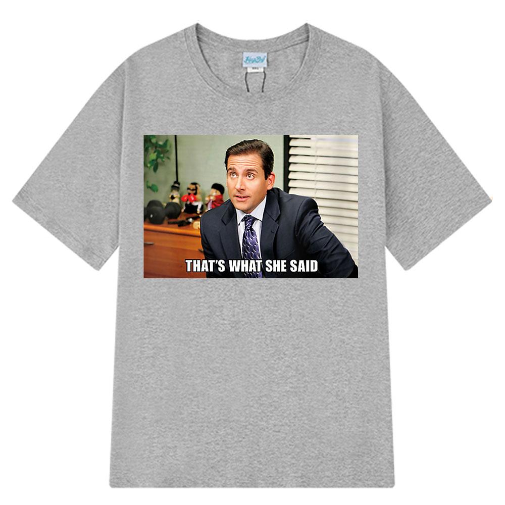 Michael Scott, That's The T-shirt She Mentioned for The TV Series "The Office" Dwight Schrute Jim Halpert Pure Cotton T-shirt