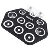 Electronic Drum Pad Portable Hand Rolled Drum Pad Double Speakers Bluetooth Rechargeable Silicone Ro