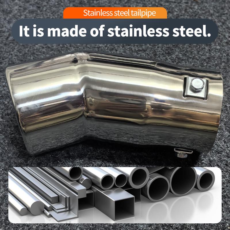 Universalus nerūdijančio plieno išmetamojo vamzdžio galinis vamzdis, skirtas Nissan Qashqai, Haval H5 ir senesniems Buick modeliams