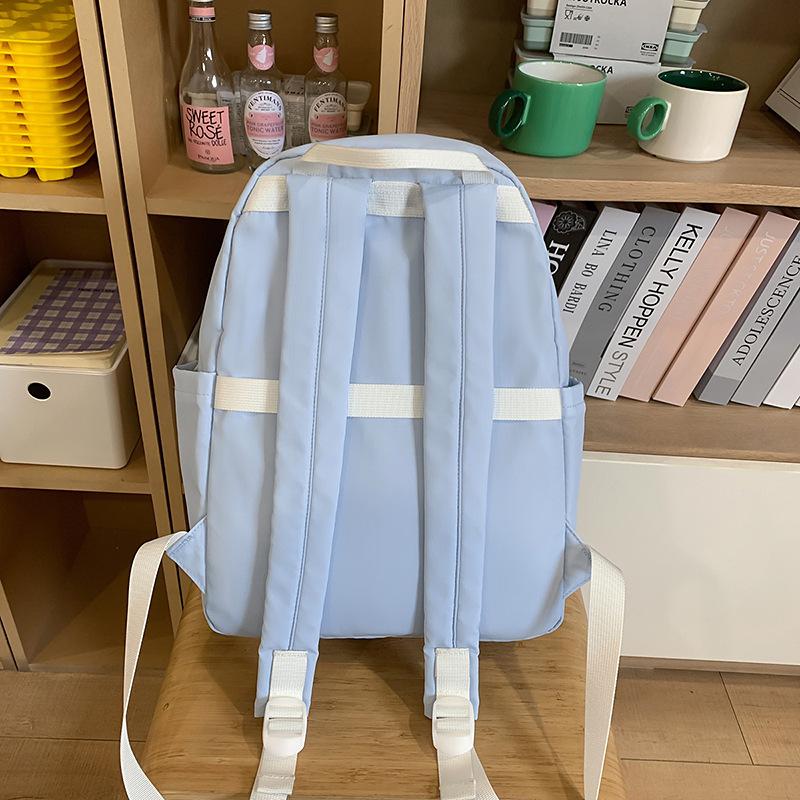 School bag summer ins fresh high value sweet girl travel back junior high school students transparent interlayer